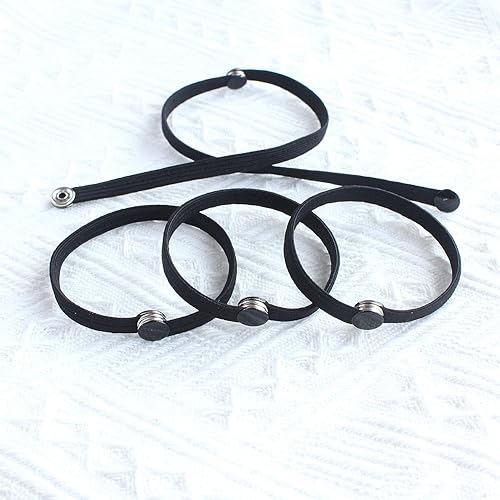 Miniatura 5 de 8 lazos para el cabello a presión para cola de caballo afro, cabello grueso, torcido, cabello trenzado, natural, rizado, antideslizante, sin tensión