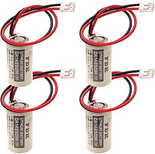 4-Pack CR14250SE 3V Battery with Plug for FDK CR14250se 1747-AB 1/2AA CJ1W-BAT01 PLC Battery