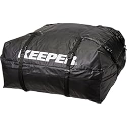 Equipaje En El Techo Del Auto Keeper 07202 Bolsa de carga para techo impermeable, 11 pies cúbicos, color negro