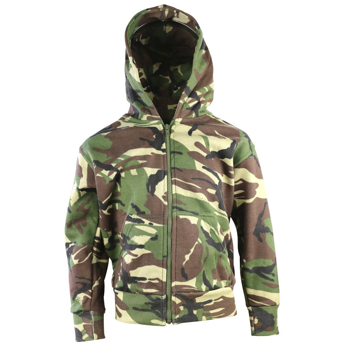 Children's kids camouflage zip hoodie camo