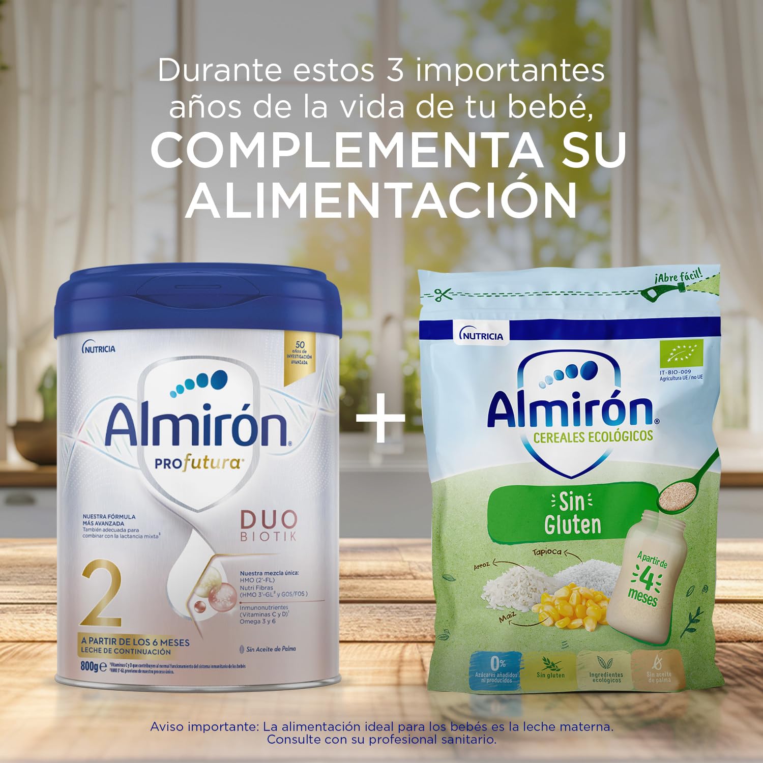 Almirón, Galletas para Bebé Sin Gluten, a partir de 4 Meses, 250g