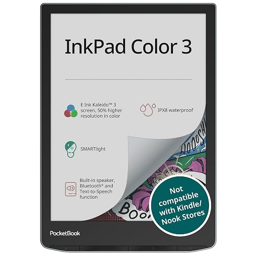 PocketBook InkPad Color 3 Libro Electrónico 7.8" 32GB Azul Tormenta