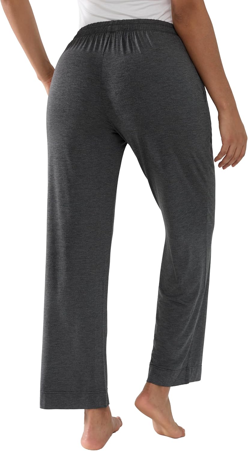 Joyaria Bamboo Viscose Pajamas Pants Women Cooling Loose Wide Leg Lounge Bottoms Lightweight Soft Sweatpants with Pockets - Image 5