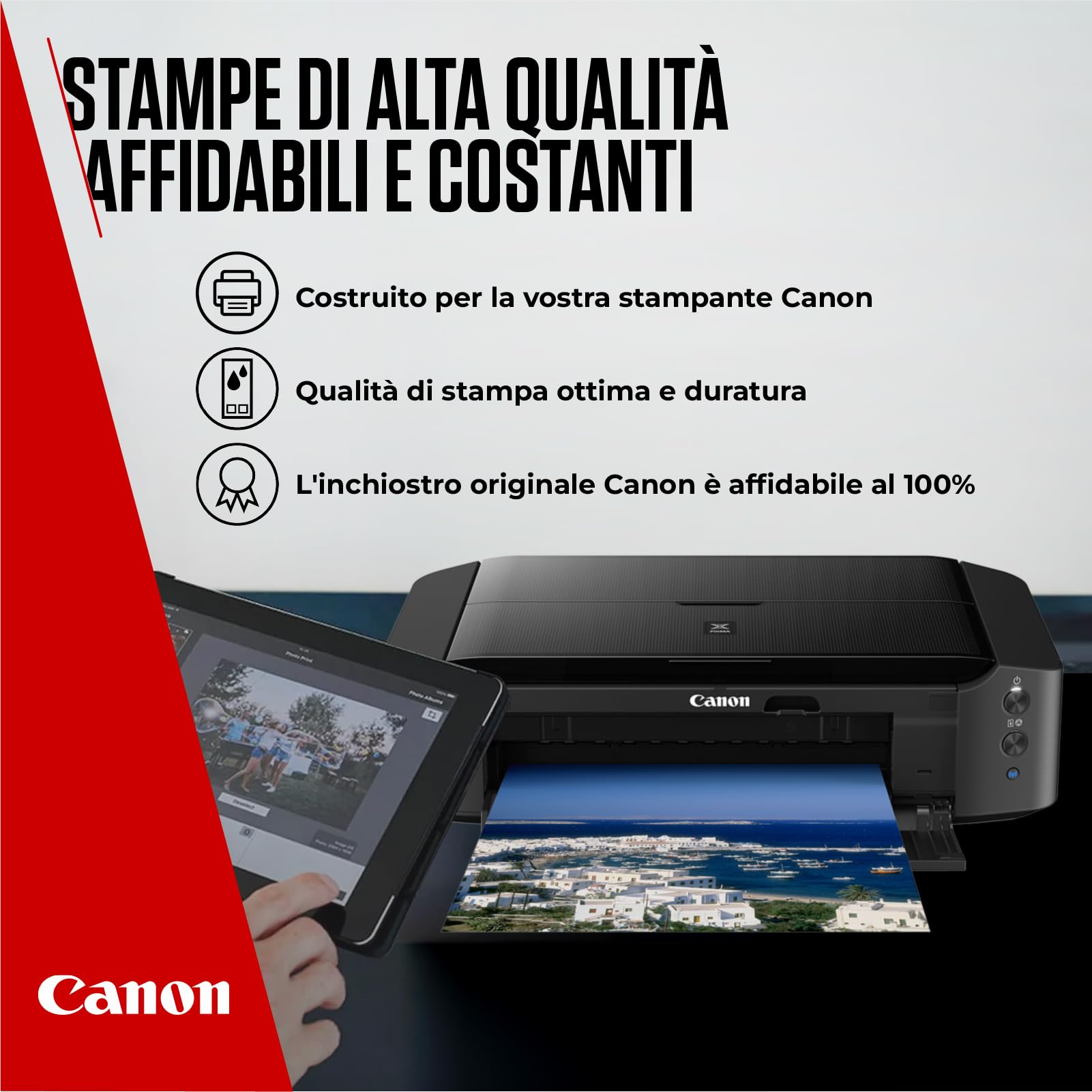 Canon Cartuccia 3 Cartucce per Stampante Originali ad Alta Capacità PG-575XL/CL-576XL (2 x Nero, 1 x Colori)