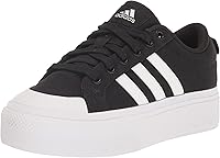 Adidas Women's Bravada 2.0 Platform Sneakers - Cloudfoam Cushioning, Snug Fit, Edgy Canvas Style for Casual Wear