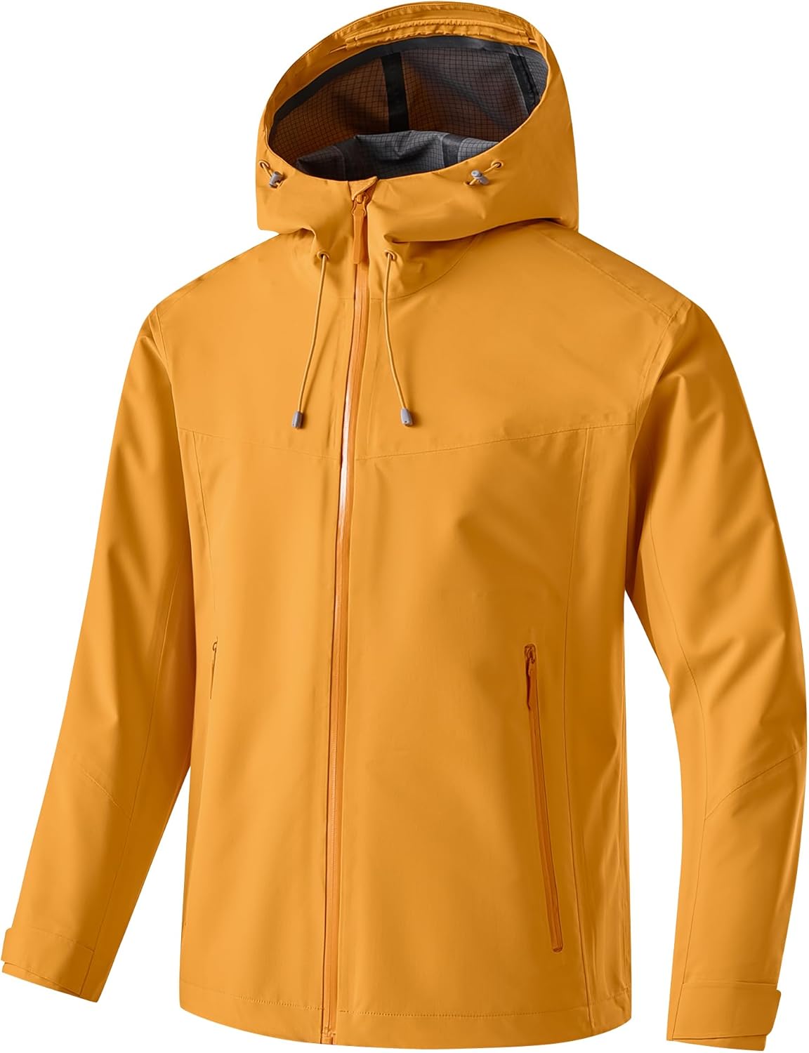 Men'S Waterproof Hooded Lightweight Jacket For Travel Running Golf And Windbreaker Chaqueta Impermeable
