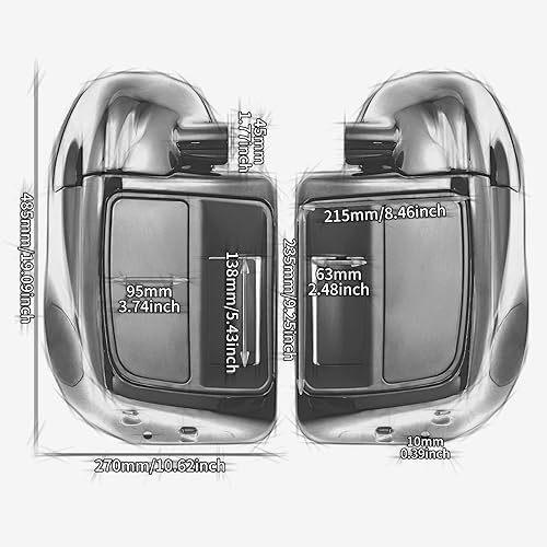 Miniatura 8 de Guantera de carenados de pierna ventilada inferior con luces LED intermitentes para Harley Touring CVO Street Glide FLHX Road Glide FLTR Electra