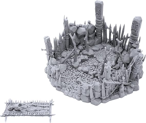 Burial Platform DND Terrain for Dungeons and Dragons, 28mm Miniature Wargaming, Tabletop RPGs, Wargame Scenery