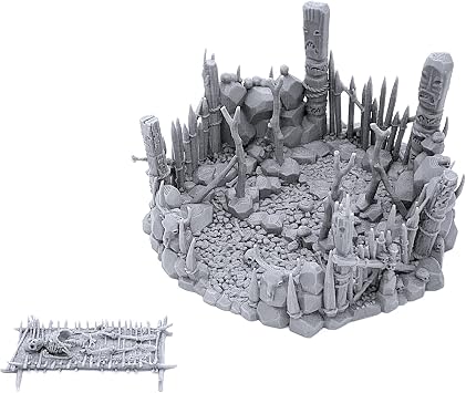 Burial Platform DND Terrain for Dungeons and Dragons, 28mm Miniature Wargaming, Tabletop RPGs, Wargame Scenery