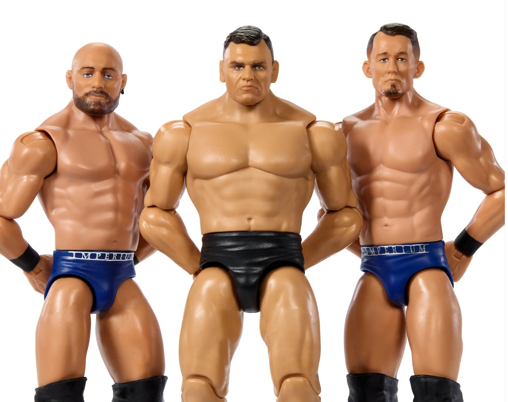 WWE Imperium Main Event Series Lot de 3 figurines de lutte Gunther, Ludwig Kaiser et Giovanni Vinci Mattel Basic