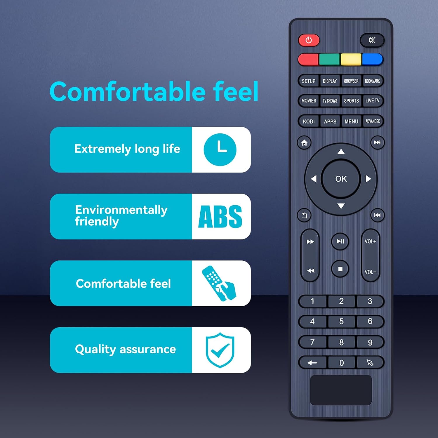 New Replacement Remote Control for XBMCMart Smart Android TV Box Player image 3