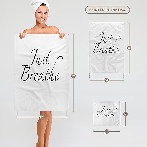 Miniatura 6 de Toalla de mano 3D Rose Just Breathe (15.0 x 22.0 in)