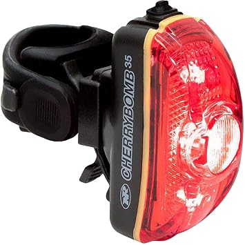 NiteRider Mako & CherryBomb Combo Front and Back Bike Light Set - 250 Lumen Headlight & 100 Lumen Taillight Replaceable Battery Long Run Time Road Bike Commute Fixie Night Riding Safety Accessories