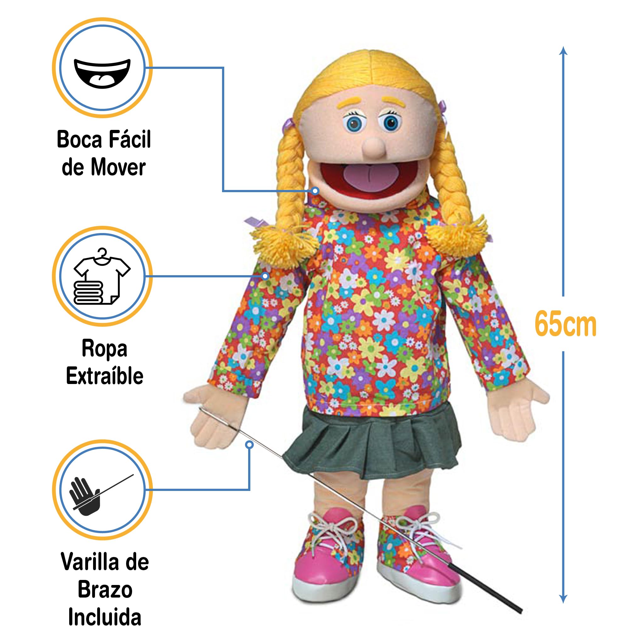 ''Cindy'', 60cm Full Body Puppet, Peach -Affordable Gift for your Little One Item DSPU-SP2501