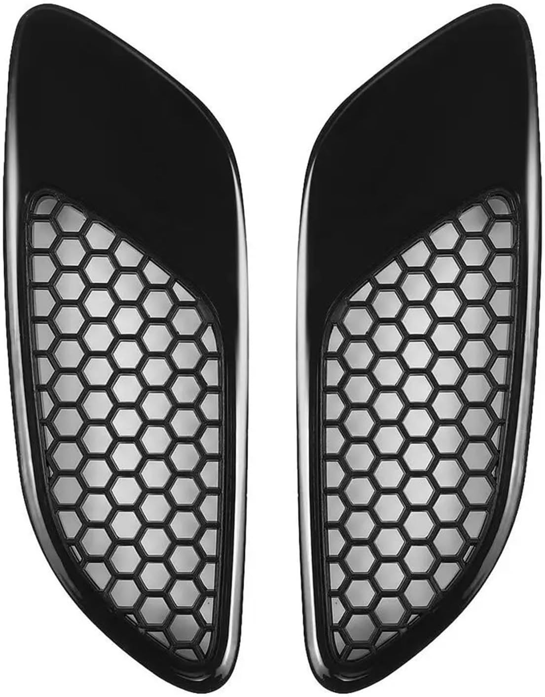 Engine Hood Vent Louvers Air Scoop Bonnet Vent Cover Compatible With BMW E90 E91 E92 E93 F30 F80 E46 M3(Black-Set)