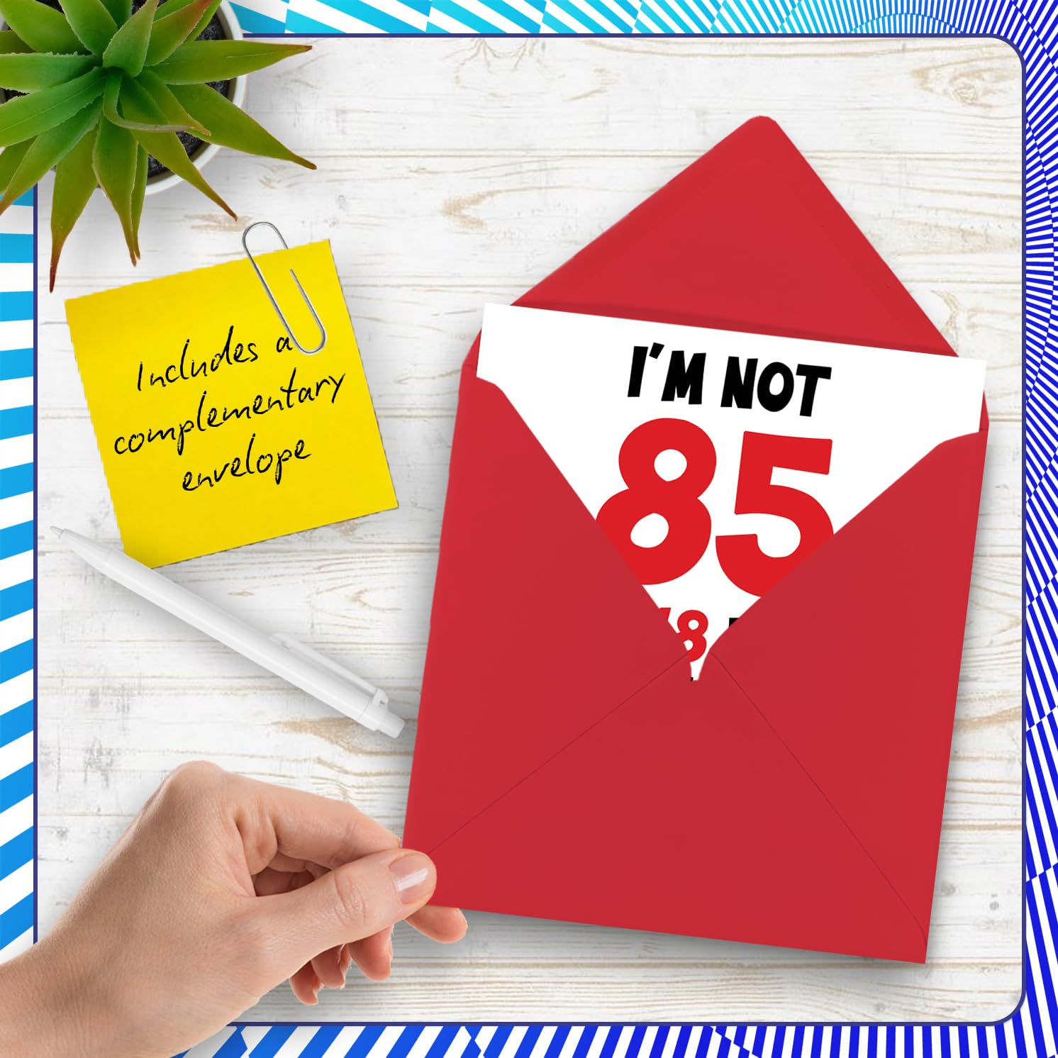 Karto Geburtstagskarte Zum 85. Geburtstag – 14 X 21,6 Cm, Mit Umschlag, Für Männer & Frauen