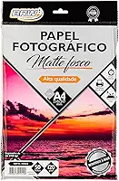 Papel Fotográfico Matte Fosco 180g com 50 Folhas, BRW