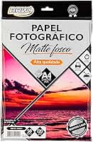 Papel Fotográfico Matte Fosco 180g com 50 Folhas, BRW