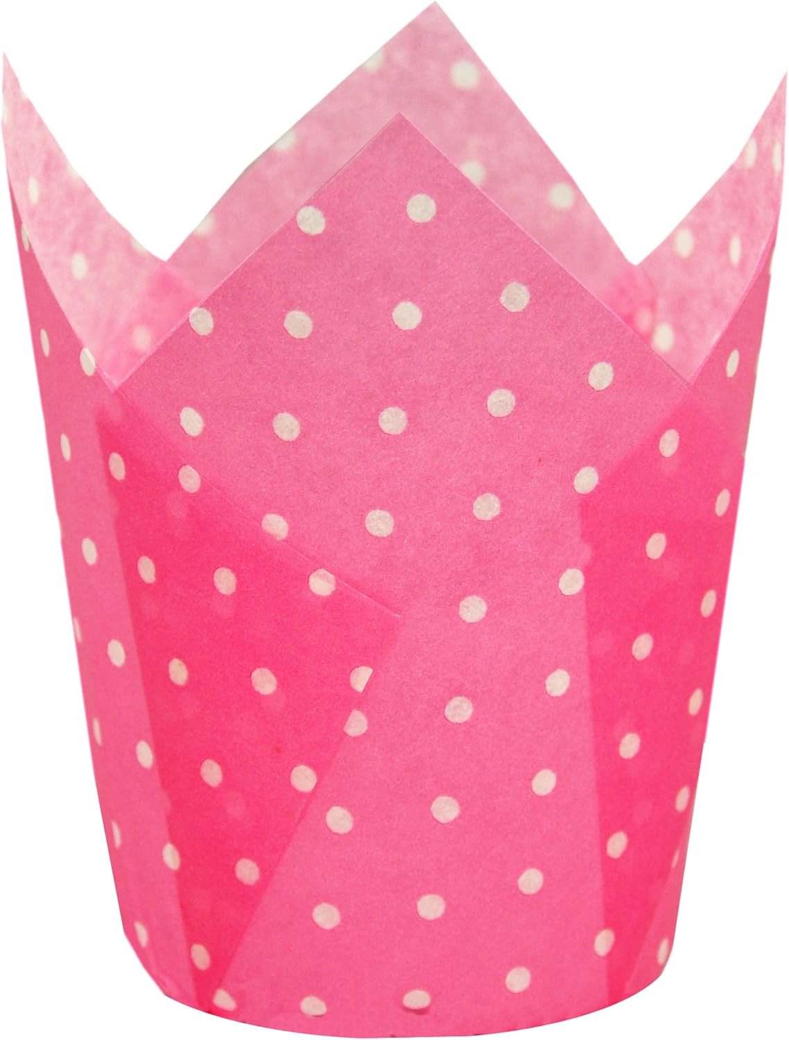 Large Muffin Greaseproof paper Baking cupcake cups Case of 500 pcs, 2-1/4" x 4" Natural Tulip Baking Cup (Large size)(500, Natural)