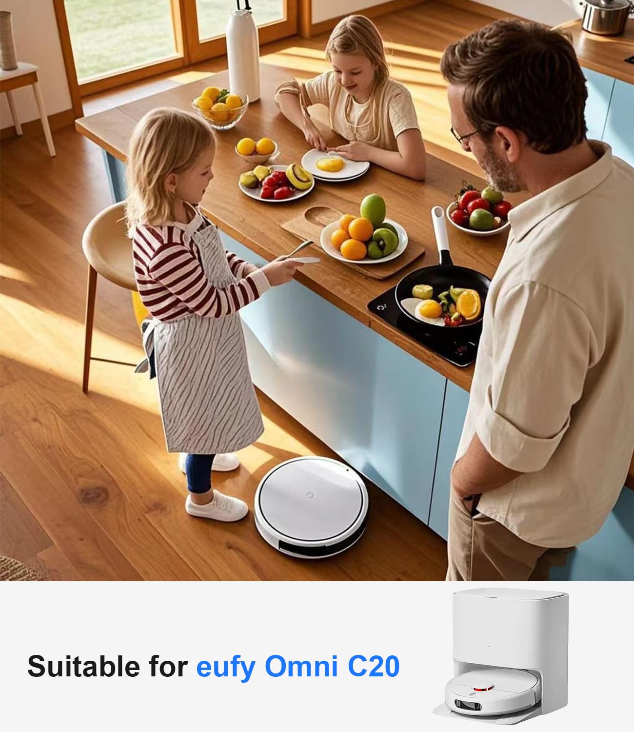 Ersatzteile Set Für Eufy Omni C20 Saugroboter – 21-teilig Mit Walzenbürsten, Filtern, Mopps & Mehr