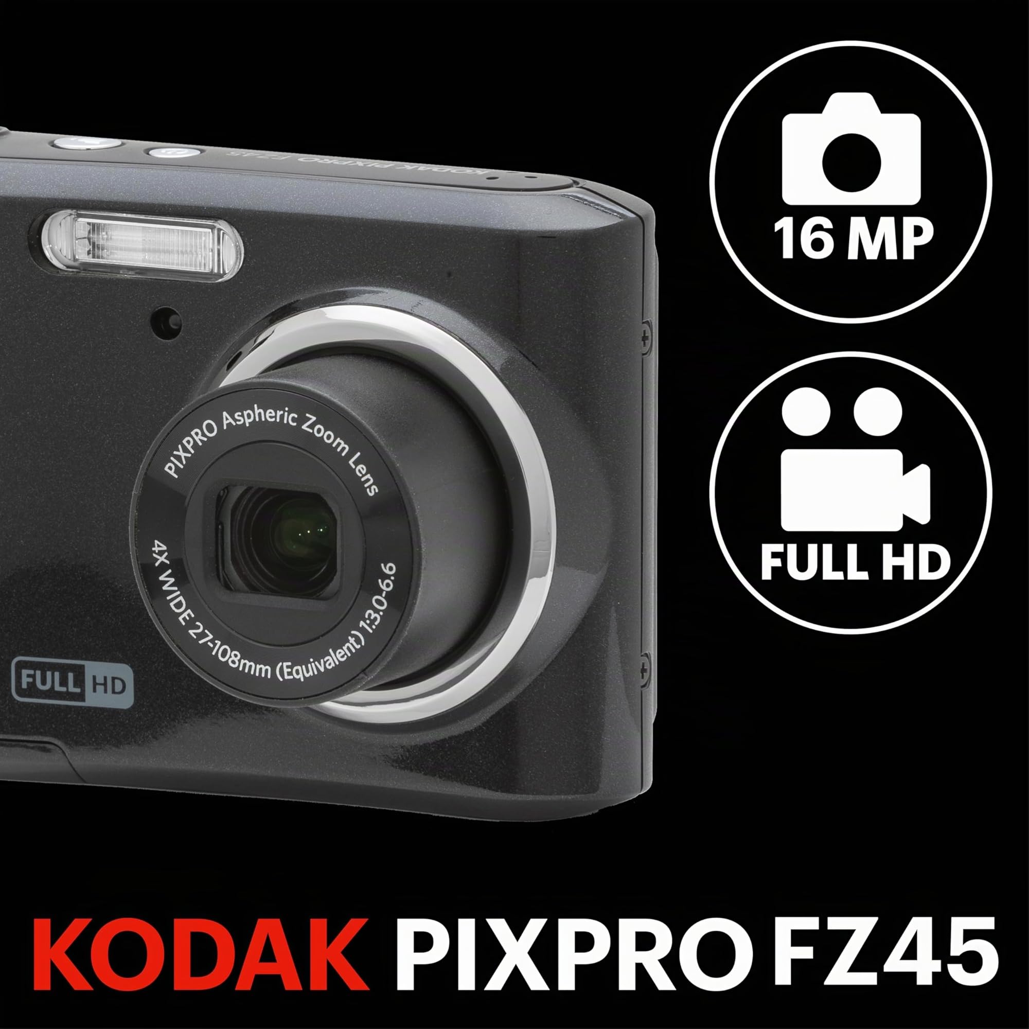 KODAK Pixpro FZ45 - Appareil Photo Numérique