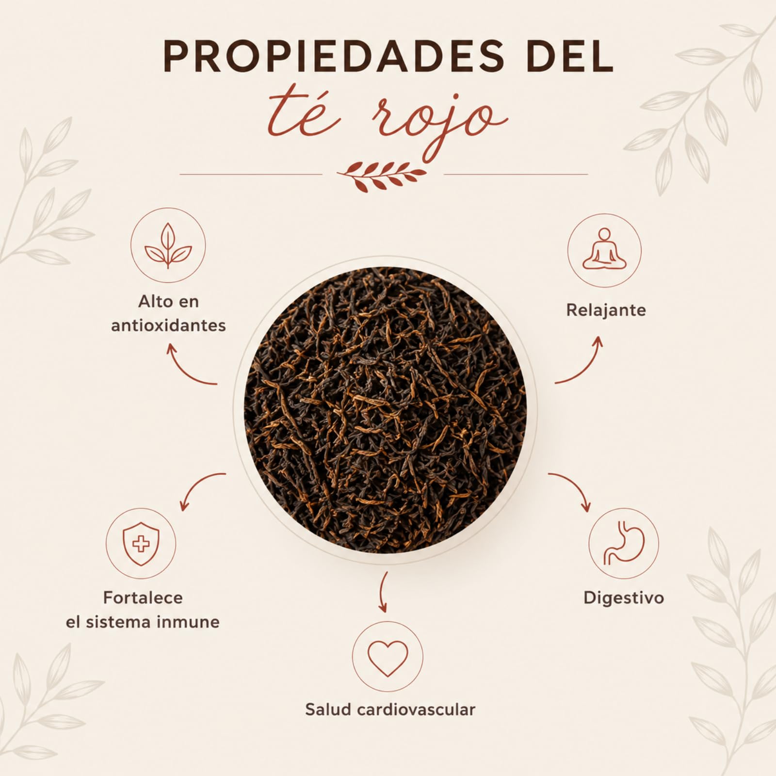 FUSIONATE, Té Rojo Cuerpo del Deseo, Delicioso Té Rojo con Fresa, Kiwi y Flor de Jamaica, Lata de 45 pirámides Bolsitas de Té, Infusión 100% Natural y Revitalizante