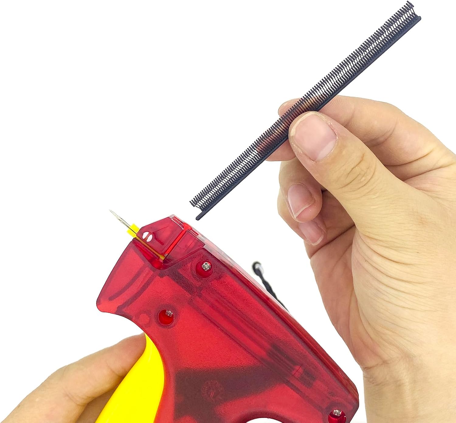 2000 Pcs Mini Stitch Gun Fasteners Kit, 0.18 inch Extra Fine Stitch Gun Fasteners, Tiny Smallest Tagging Gun Fasteners Include 1000 Black Fasteners and 1000 White Fasteners (NOT for Standard) - Image 5