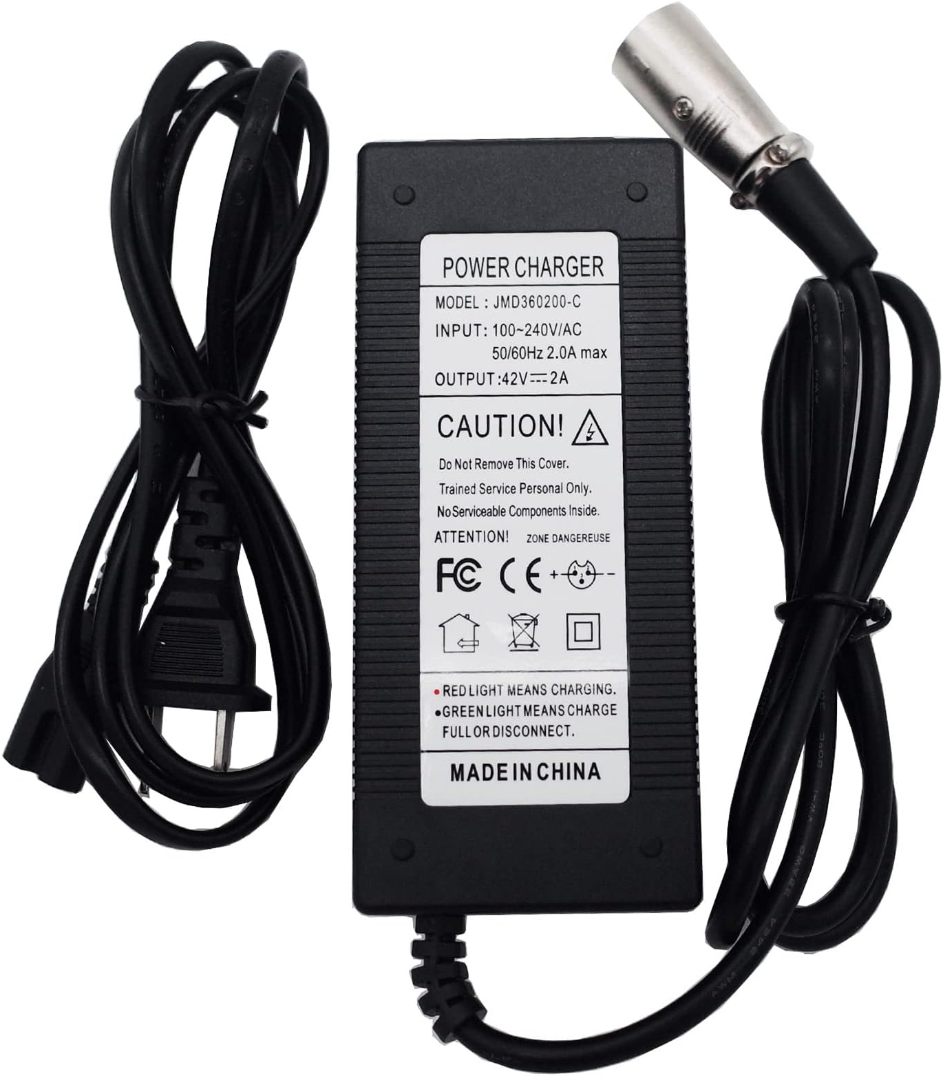 36V 2A SLA Battery Charger with XLR Connector Us Plug Led Display output 42V 2A for Car Electric Bicycle Motorcycle Battery