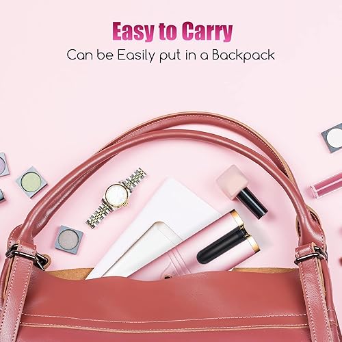 Miniatura 6 de Rizador de pelo automático inalámbrico con pantalla LCD, 6 temperaturas y temporizadores, rizador recargable portátil, apagado automático, plancha