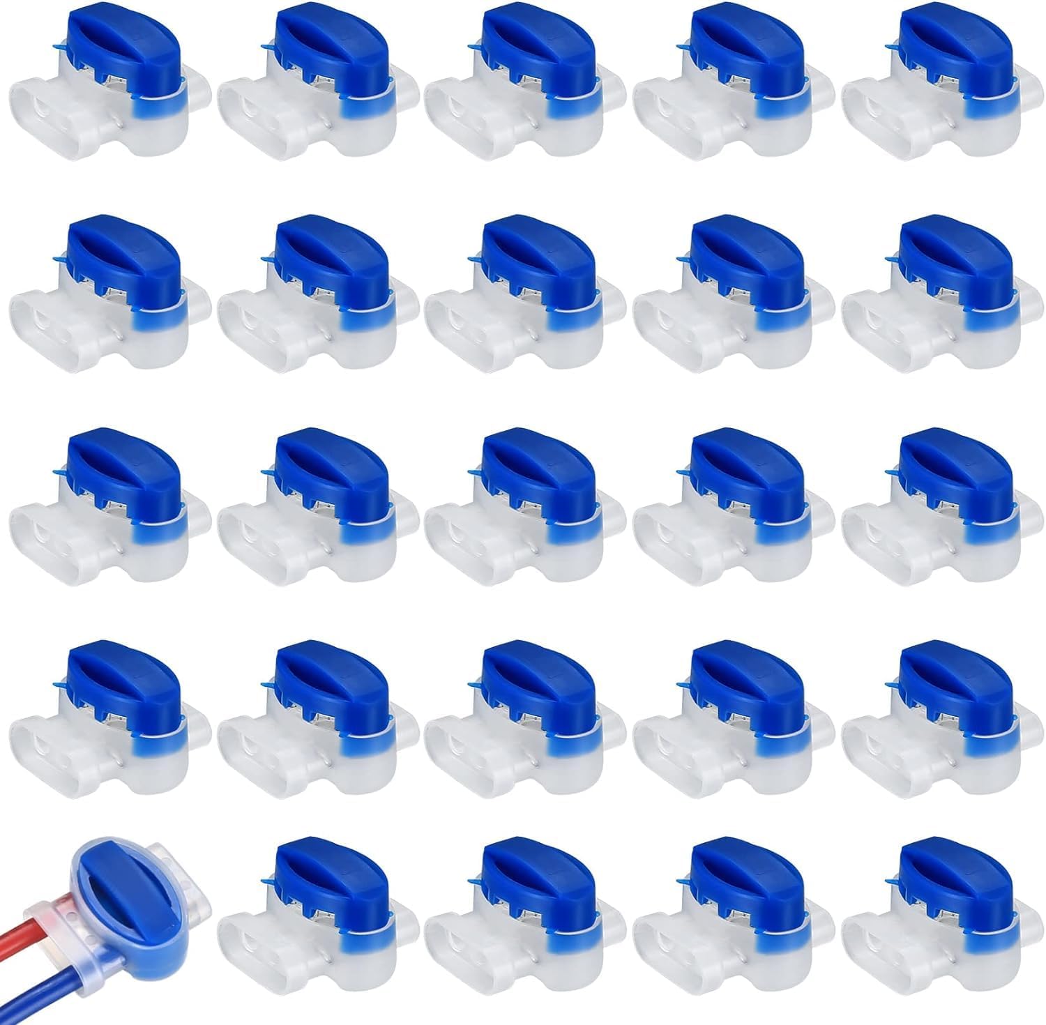 25 Pcs Connecteurs Câble Robot Tondeuse, Remplis Gel