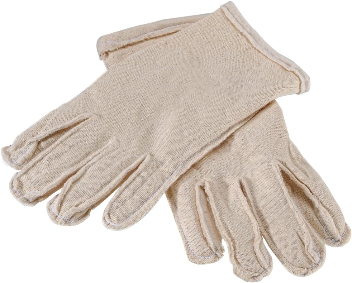 Comfort Touch Multi-Purpose Glove Liner, Indoor Warm Glove, Soft Overnight Glove, 100% Cotton, Model GL01 (12 Pairs)