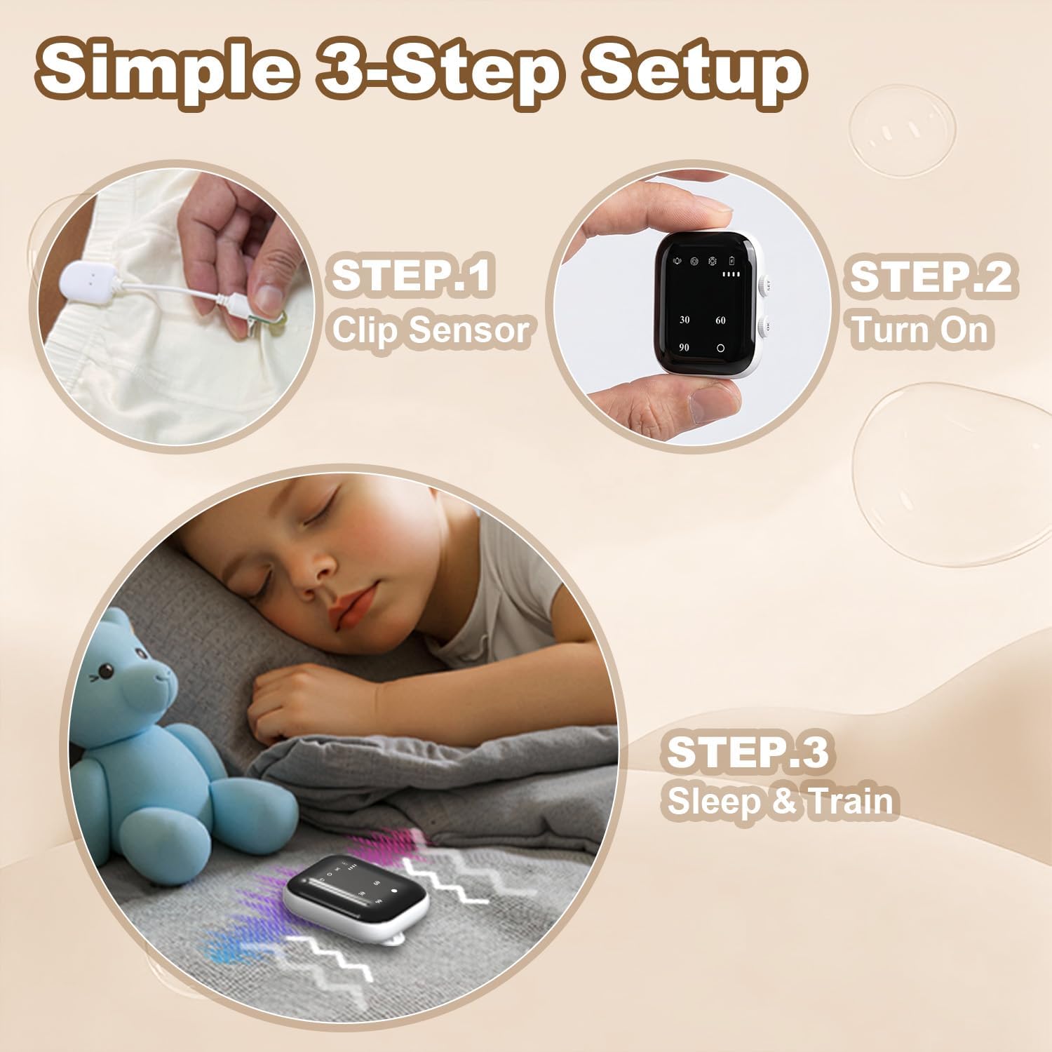 Wireless Bedwetting Alarm for Children & Seniors