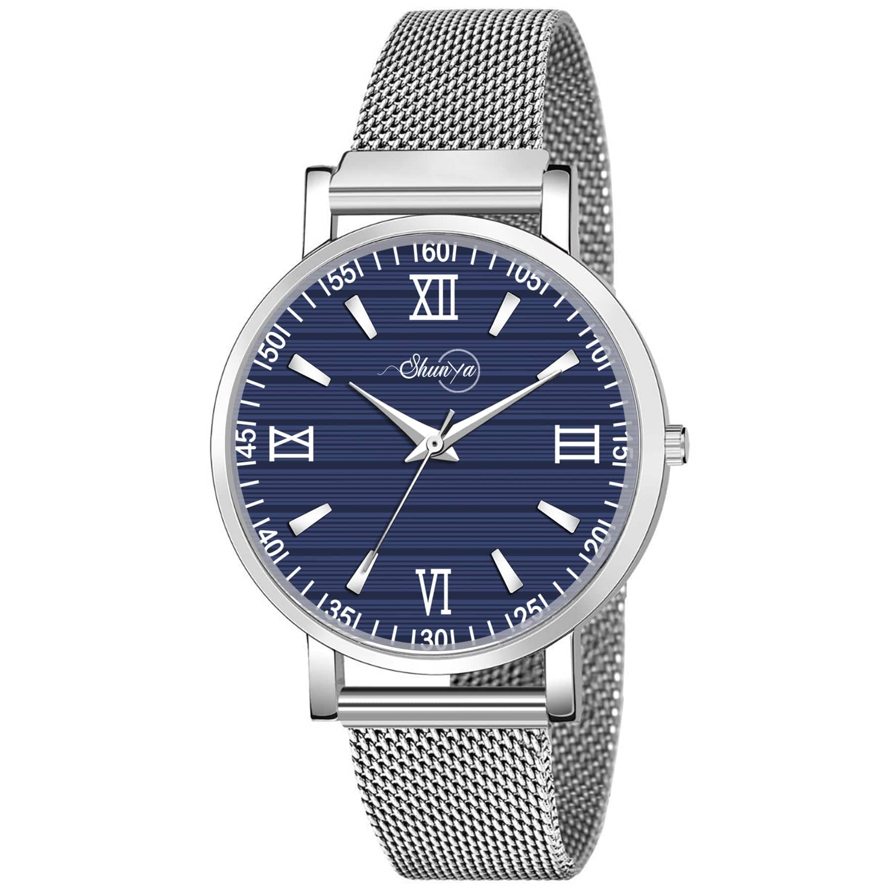 Shunya New Silver-Blue Stylish Designing Fashion Woman Watch for Woman & Girls (B09NPRFZ4Y) Amazon Price History, Amazon Price Tracker