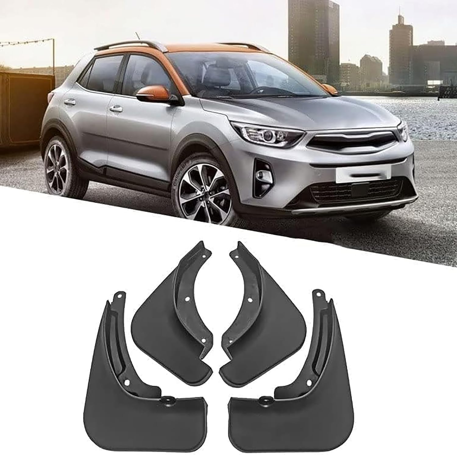 Guardabarros impermeables para Kia Stonic 2017-2022 con protección delantera y trasera