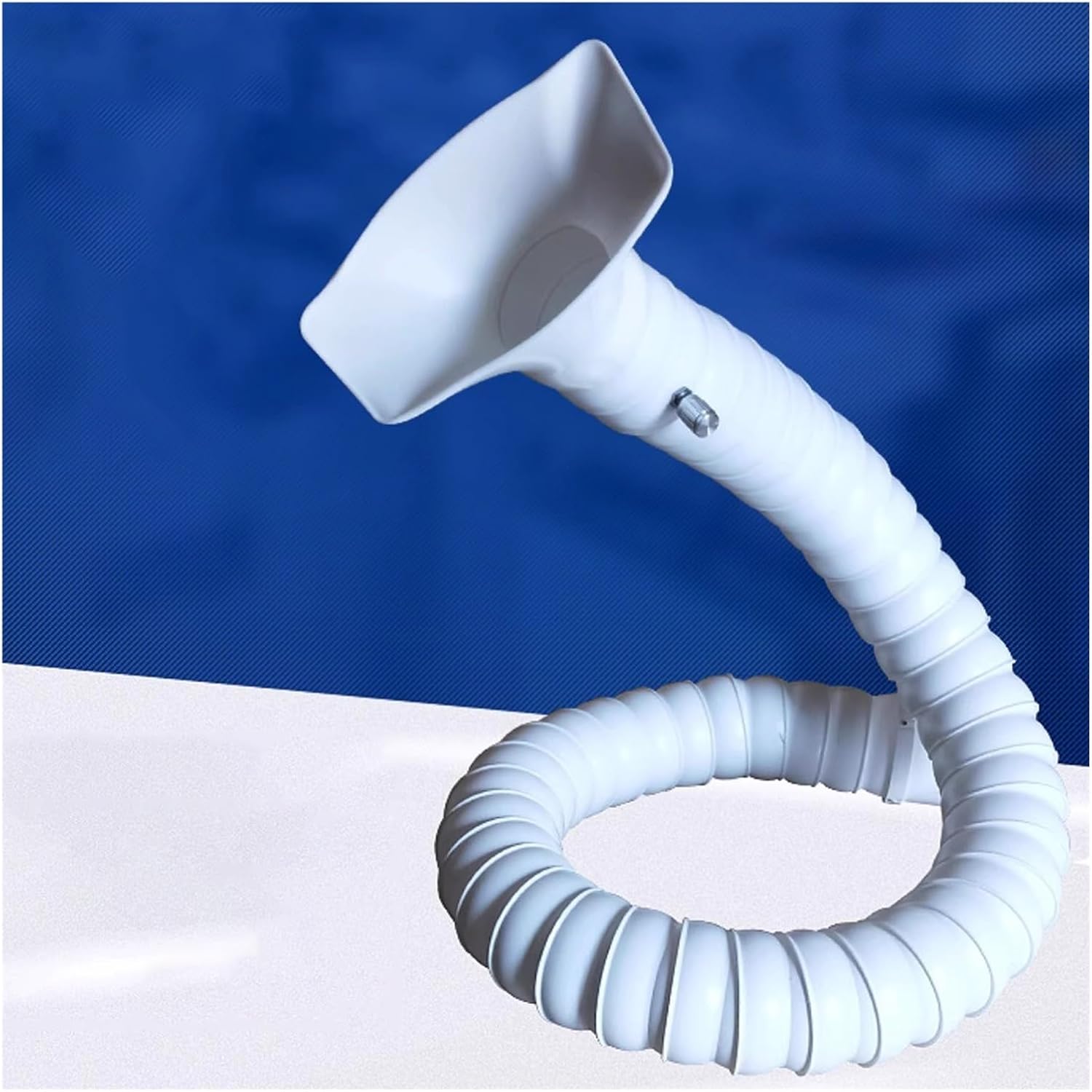 Adjustable Lightweight Soldering Fume Extractor Hose, 50mm Industrial Dust Collection Arm with Valve, 2.6FT Smoke Extraction Pipe for Efficient Ventilation