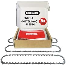 Oregon Chainsaw Chain for 16" Bar, 3/8" LP, .043" Gauge, 55 Drive Links | 3-Pack, Low-Kickback Replacement Saw Chain, Fits Several Stihl Models