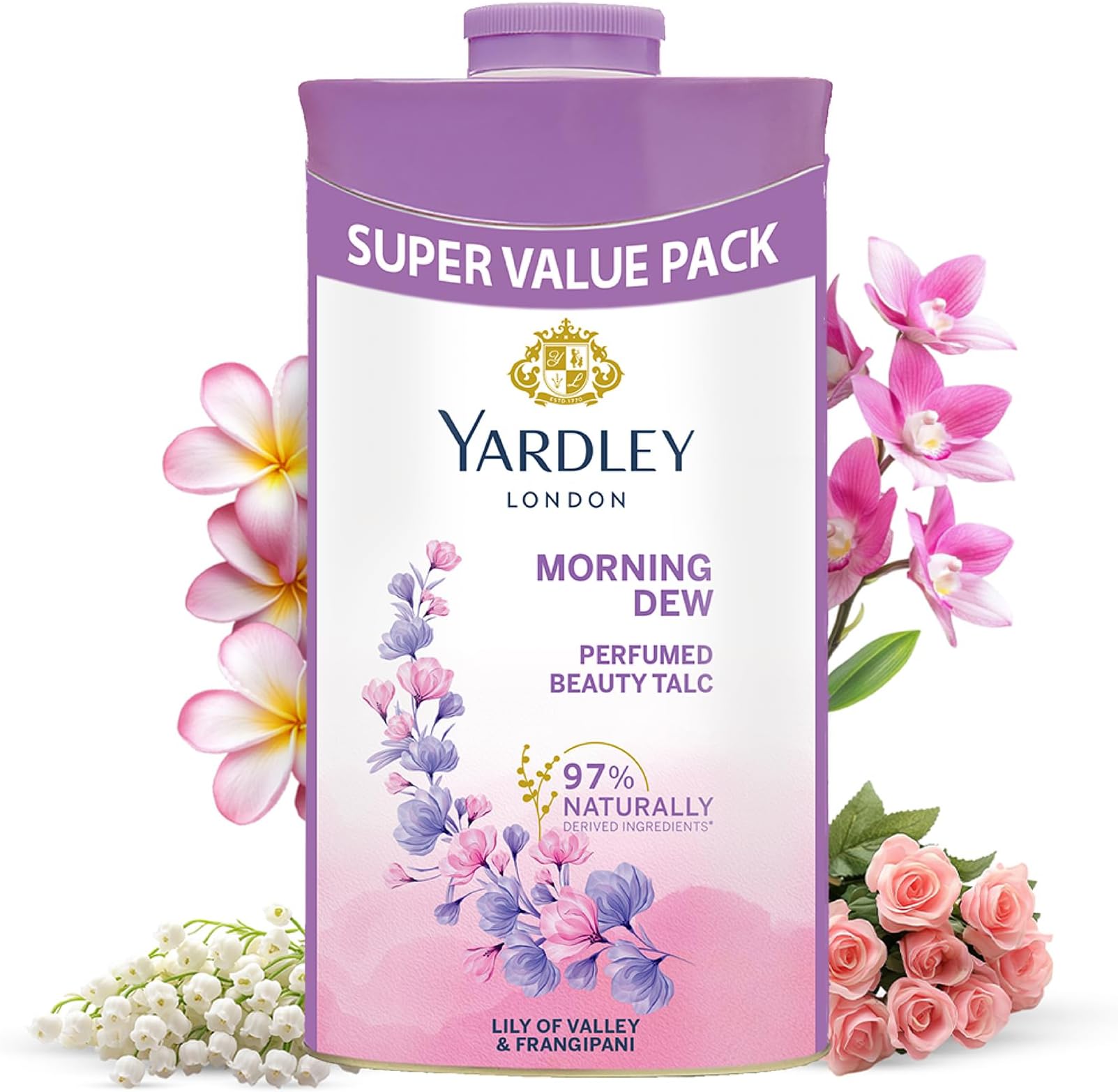 London Morning Dew Perfumed beauty Talc for Women, 400g