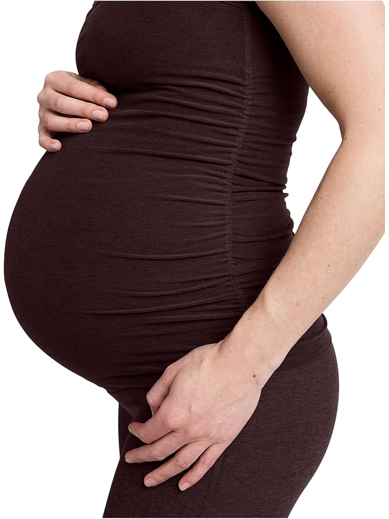 Brown Beyond Yoga Spacedye Keep Your Cool Maternity Slim Racerback T