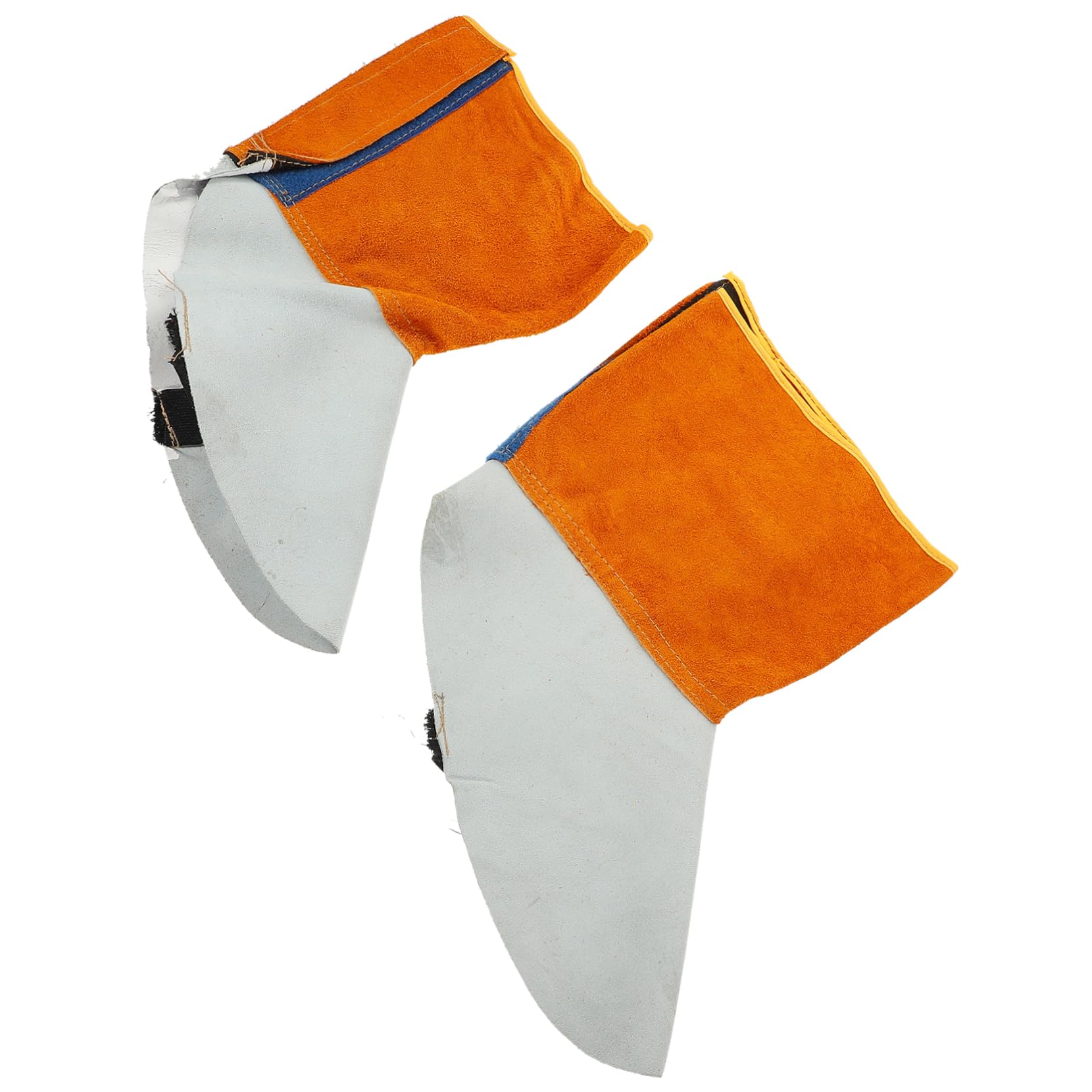 NULYLU 1 Pair Welding Foot Protection Welding Foot Cover Welding Safety Shoes Welding Shoes Welding Gear Welding Shoe Cover Welding Shoe Protectors Welding Protective Cover Cowhide Orange
