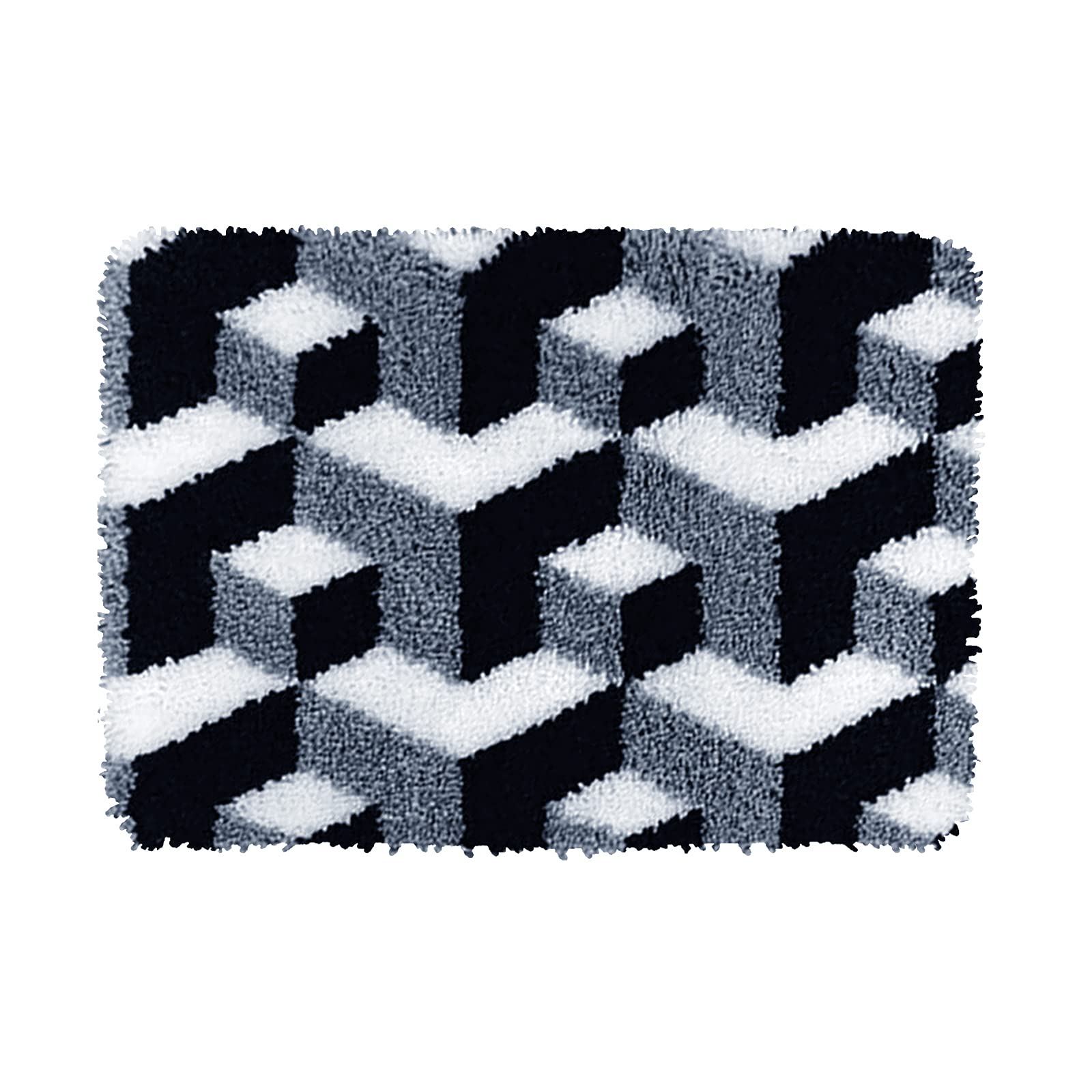 DIY Knüpfteppich Set - Knüpfhaken Teppichherstellung 50x38cm