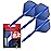 Target Darts K Flex Integrated Dart Flights and Shafts, No.2 Blue (Medium) | Pack of 3 K-Flex - No2, Kflex All in One Moulded Dart Flight & Stem | Professional Dart Accessories