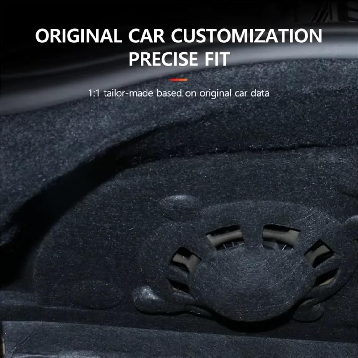 Compatible For Tesla Model 3 Highland 2025 Trunk Cover Sound Insulation And Dustproof Cotton Engine Noise Reduction Trunk Accessories(Standard Model)