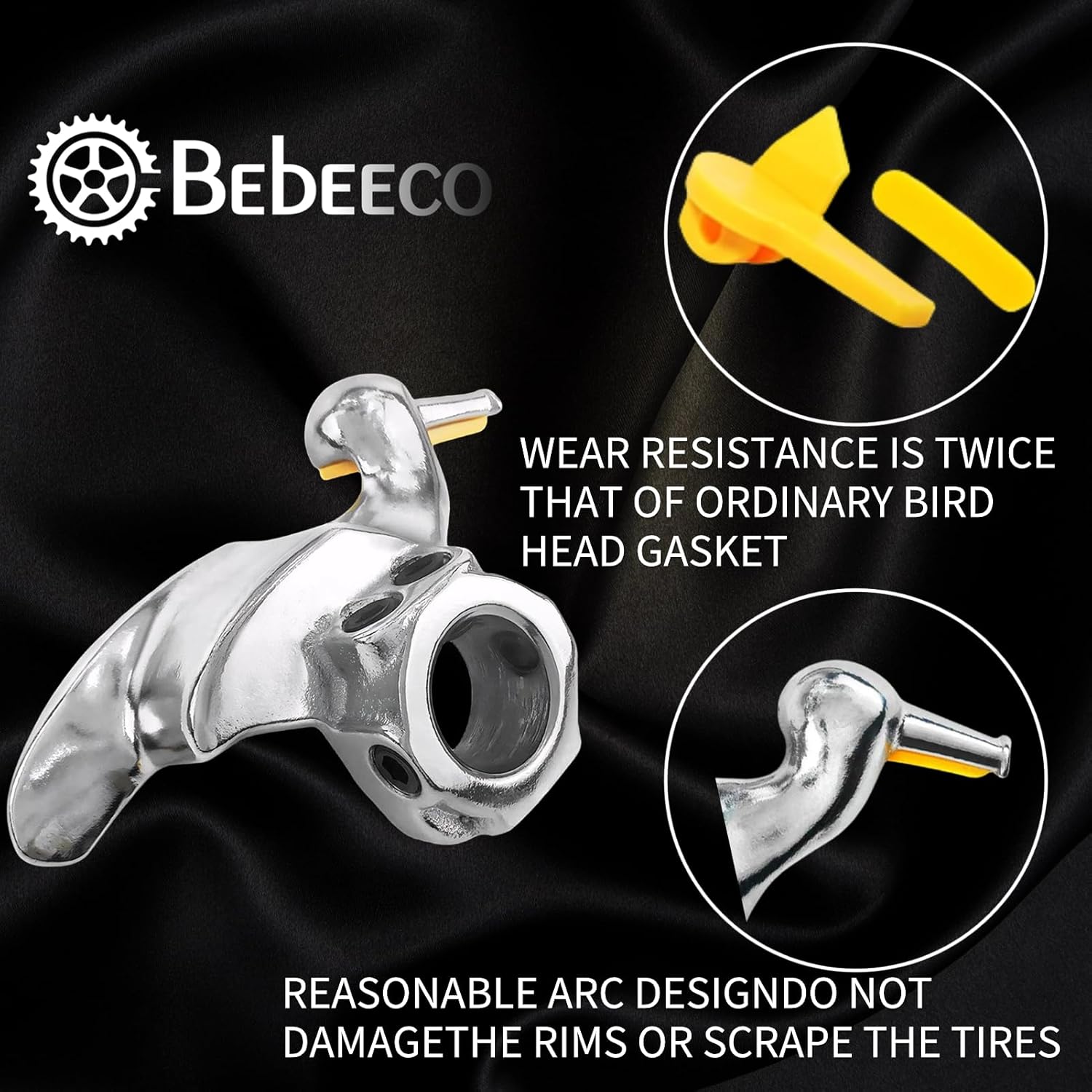 Car Hunter Tire Machine Duck Head, Tire Changer Mount Demount Duck Head Tool Mount Demount Head with 4 Pair Rim Protector Cast Steel for Car Tire Machine Coats Tire Changer (28mm)