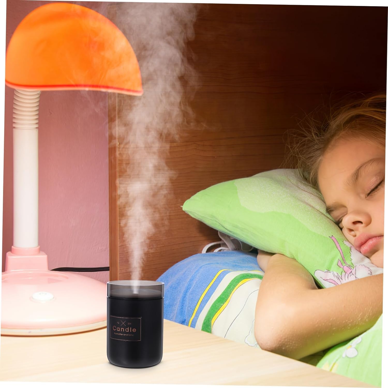 per Uso Domestico Mini umidificatore for Camera da Letto 2 Pezzi diffusore di Nebbia USB umidificatori da Tavolo umidificatore Portatile Mini Set Mini umidificatore Portatile