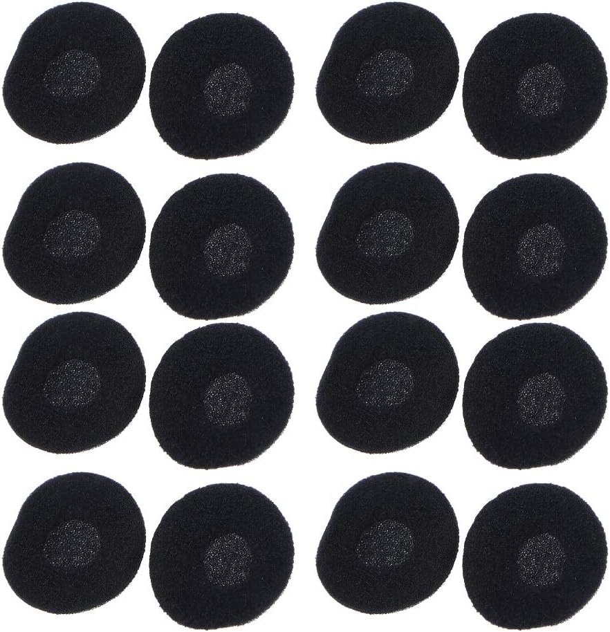 WINOMO 15 Pairs of Headphone Earpads Earphone Covers Sponge Earbud (Black)
