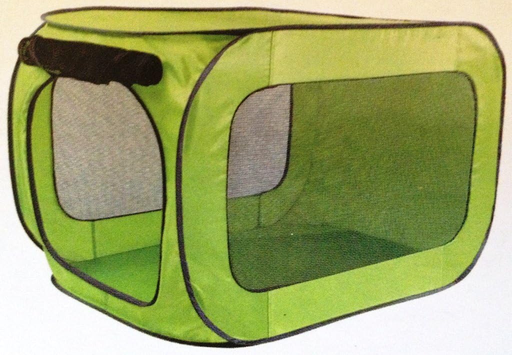 SportPet Pop Open Dog Kennel & Carrier (Medium Dog, Green)