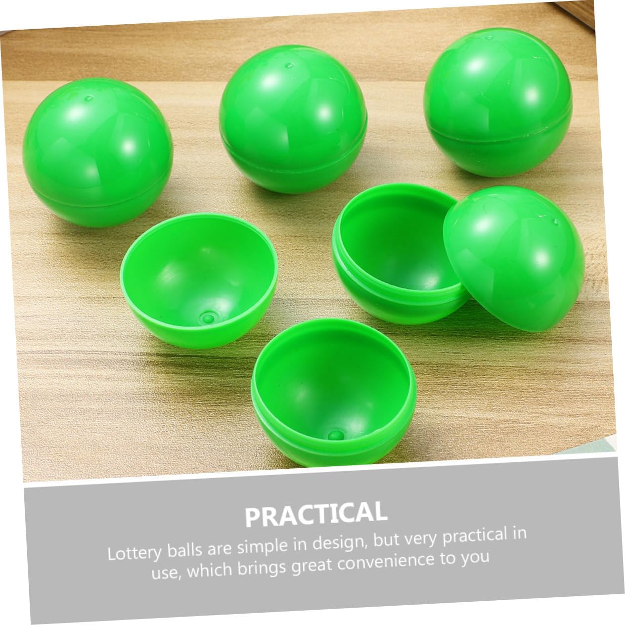 Totority Open Ball Raffle Balls Raffle Drawing Balls Plastic Balls Game Balls Game Supplies Party Balls Small