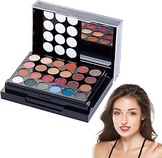 Tudo em um maquiagem - Paleta Lip Gloss Sobrancelha Pó Beauty Make Up Kit | Conjunto presentes cosméticos tudo-em-um para dia dos namorados, natal, aniversário Ming chen