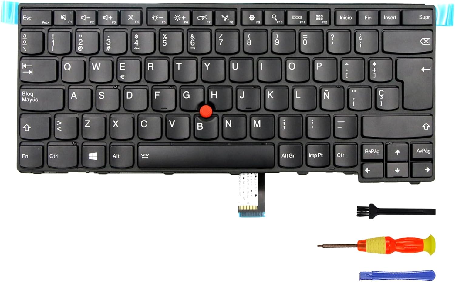 Replacement Keyboard with Backlit for Lenovo Thinkpad T440 T440S T440P T450 T450S T460 T431s L440 L450 L460 L470 (Español/Spanish, Backlit)