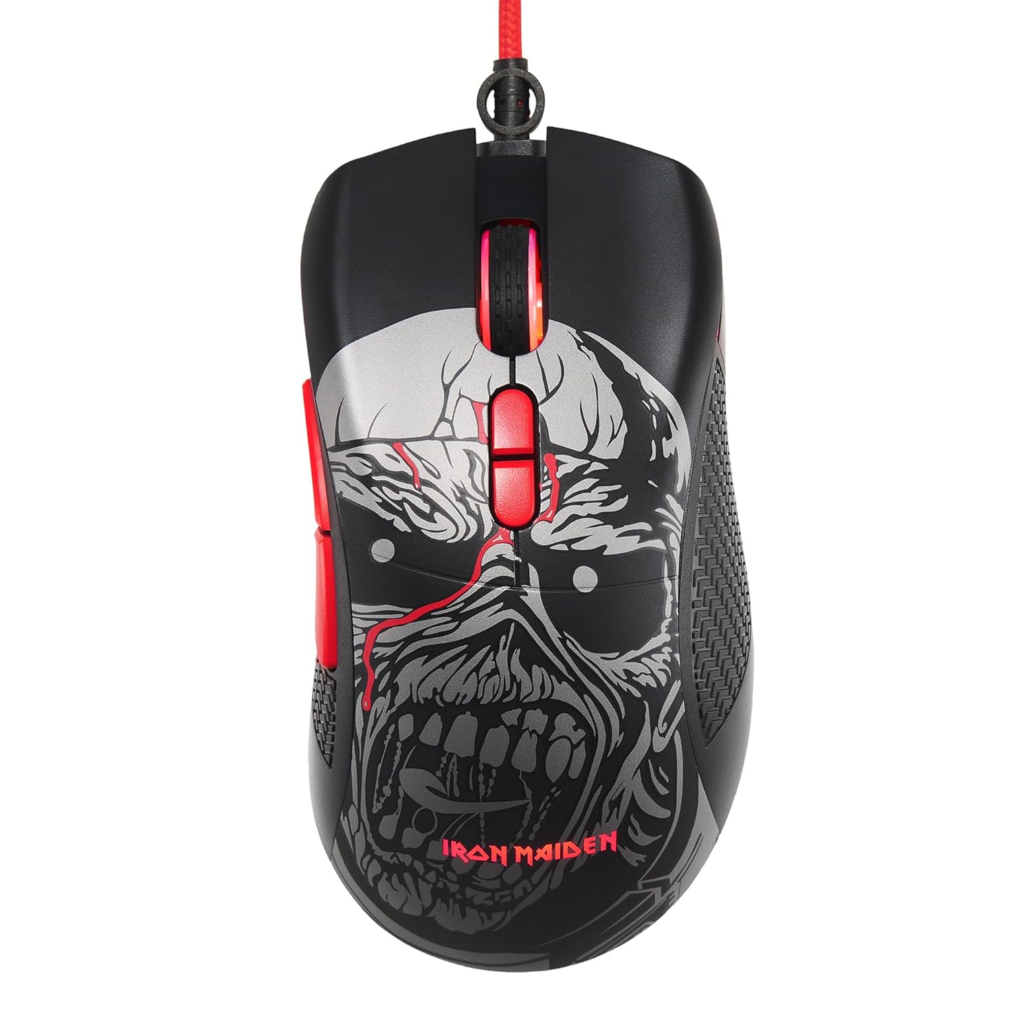 SUBSONIC Iron Maiden Wired Gaming Mouse - 7200 Dpi Optical Sensor Gaming Mouse - Ergonomic Shape - 7 Programmable Buttons - Officially Licensed Gift